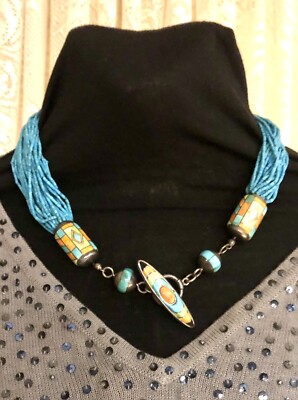 Heishi Türkis Halskette & Double D Ranch Top