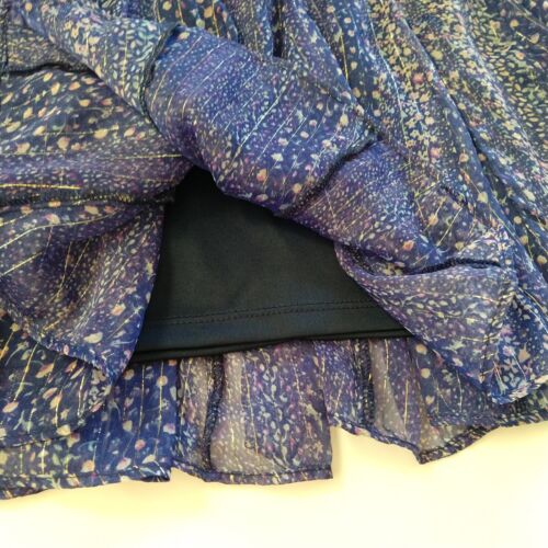 American Eagle Vintage Y2K Mini Skirt Size 8 Floral Blue Whimsical Fairy Twirl - Picture 4 of 8