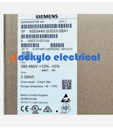 6SE6440-2UD23-0BA1 1PCS Brand New SIEMENS 6SE6 440-2UD23-0BA1 Fast delivery - Picture 1 of 3