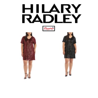 Hilary Radley Ladies' Sequin V-Neck Fully Lined Party Dress B13 | eBay