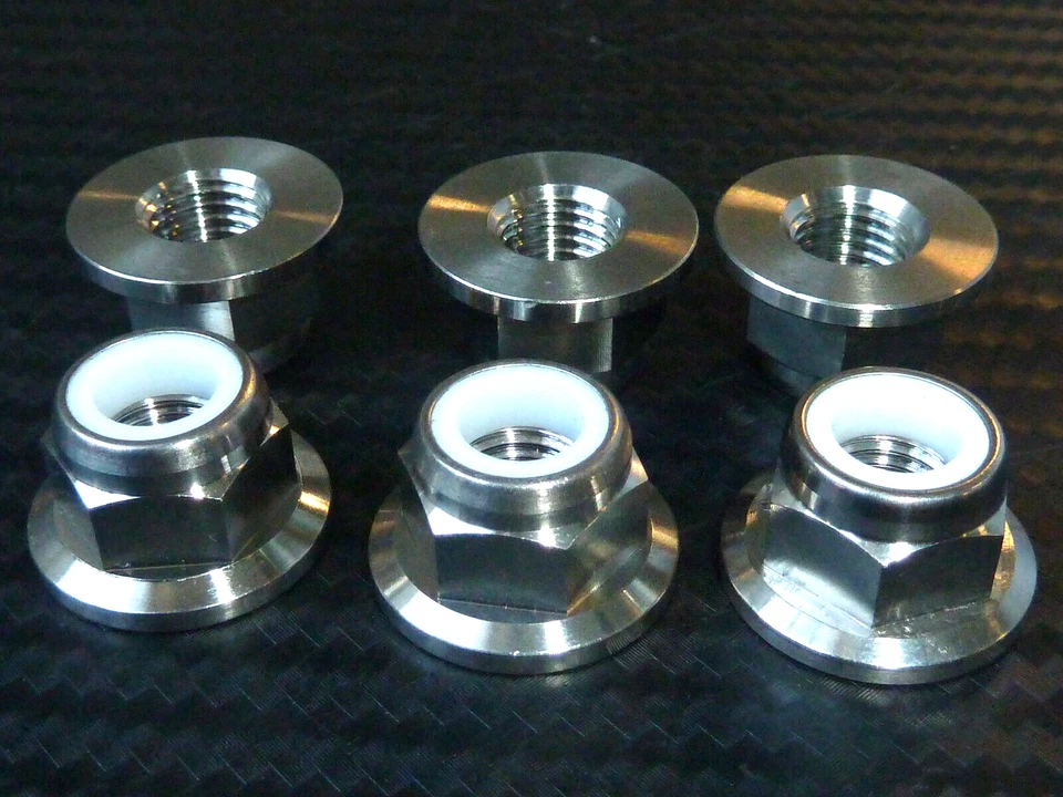 DUCATI 750SS 1991-1993 TITANIUM GRADE 5 REAR SPROCKET NUTS KIT OF 6 M10X1.25 - Image 2 of 4