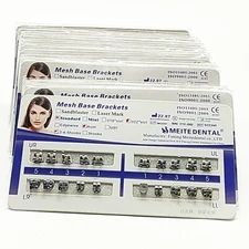 100Pks Dental Orthodontic Bracket Braces Standard Roth .022 Hooks 3-4-5 20pc/Kit