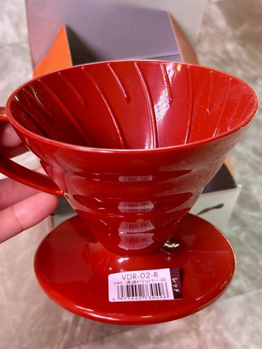Hario V60 VDR-02-R Kunststoff Kaffee Tropfer rot Größe 02 für 1-4 Tassen