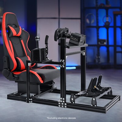 Dardoo Aluminiumlegierung Racing Sim Cockpit mit Rotem Sitz Passend für G29 G920