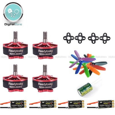 Regler Motor Kit LittleBee 30A BLHeli_S + RTS 2306 2600kV Brushless Motoren + Requisiten