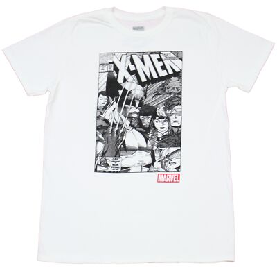 X-Men Adult New T-Shirt - Issue 11 Wolverine Jim Lee B & W Cover