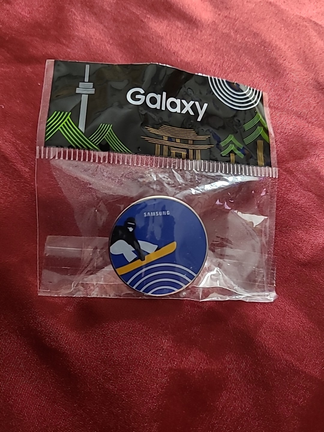 PYEONGCHANG 2018 WINTER OLYMPIC SAMSUNG  SPONSOR  SNOWBOARD PIN 