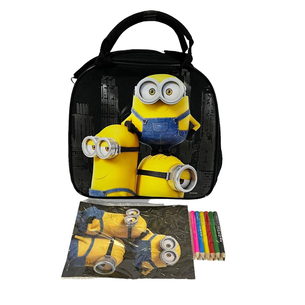 Despicable Me Minions Licensed Multipurpose Lunch Bag (Black)