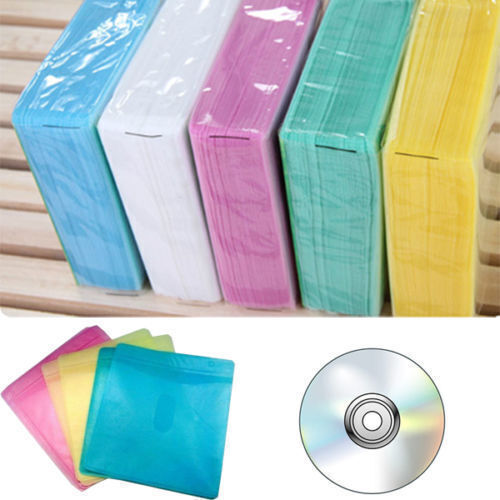 100x Cd-Dvd Bluray Music Paper Sleeves Sleeve Double G Cover USN Side off B6S0
