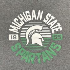 Michigan State Spartans Shirt Size Medium Gray by Captivating