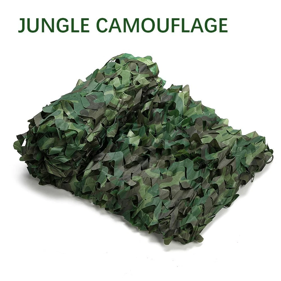 26x26Ft Military Woodland Camouflage Netting Cutable Camo Net Camping Hunting - Image 4 of 4