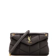 Saint Laurent Loulou Puffer Shoulder Bag Quilted Nylon Small
