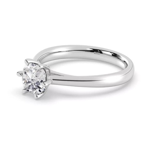 IGI, D/VS1, Solitaire Lab-Grown Cushion Diamond Engagement Ring, 950 Platinum - Picture 16 of 19