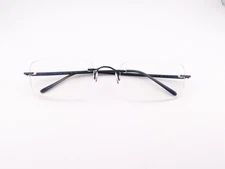 Marchon Airlock*2 Eyeglasses, Frames Only, 770/71 025 Blue, 54-20-140, Metal