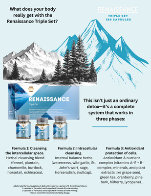 Renaissance Triple Set 180 Caps Natural Metabolism Supplement Herbal Vitamins