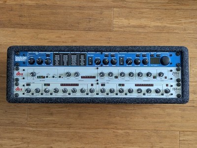 Lexicon MX200 effects, dbx 286s preamp/compressor, dbx 166xs compressor, 3U rack