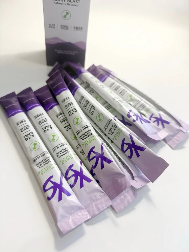 Multiplicador muscular Amway Nutrilite XS Berry Blast 12 paquetes de barras * 0,3 oz sin azúcar Foto 3 de 3