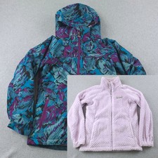 Columbia Jacket Girls L 14-16 Blue Purple Bugaboo Interchange Omni Heat OmniTech