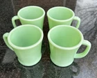 Vintage Fire King Jadeite 6 Oz Mugs (set of 4)