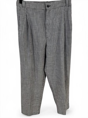 August Max Women's Pants Black White Herringbone Dress Pants 26W NWT
