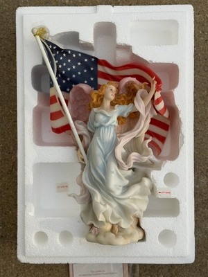 2002 Seraphim Classics Heaven On Earth Liberty 15 1/4'' Resin Figurine Roman New