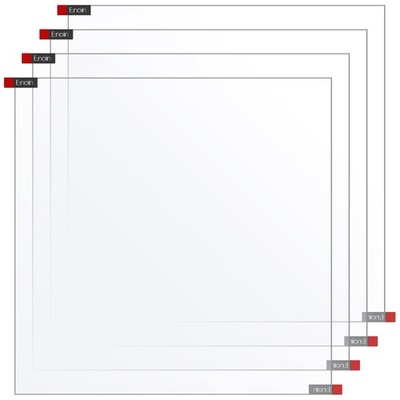 Enoin 4pcs 3 x 3 Inch Clear 3x3'', 1/12 inch Thick, Thick 