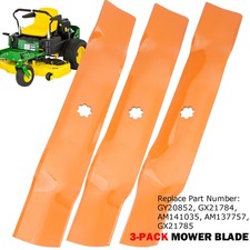 3 Deck Blades For John Deere 145 155C D140 D150 D160 LA130 GX21784 LA140 Gy20852