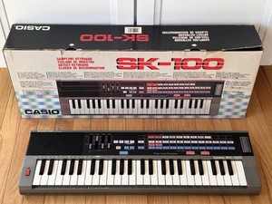 CASIO SK-100 Sampler Keyboard With box Made In Japan