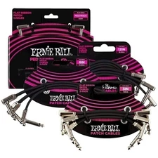 Patch Cable Flat Ribbon Ernie Ball Guitar Effects Pedal3 Pack P06220