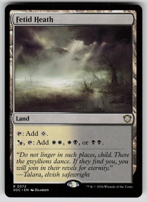 Fetid Heath Rare Commander: Secrets of Strixhaven 372 MTG Near Mint 2026