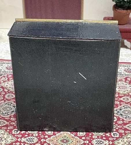 Vintage OOAK Dollhouse Miniature Furniture Wood Kitchen Toleware Coffee Bin. - Picture 4 of 6