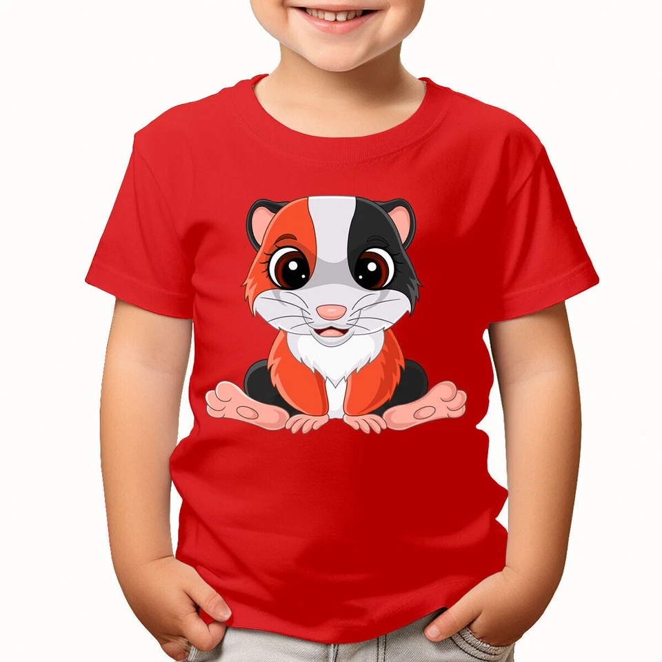 T-shirts mignons pour les amoureux des animaux visage de dessin animé... - Photo 1/1
