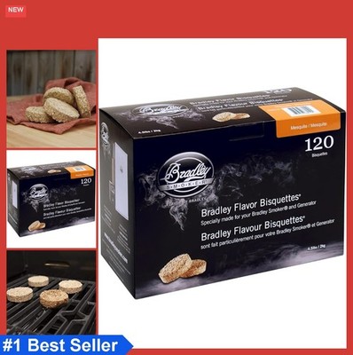 Mesquite Smoking Bisquettes 120 Count for Electric Smoker BBQ Grill