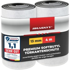 HASKYY Garagenschutz Türkantenschutz 2 Rollen 25x200x13 mm aus Butylkautschuk