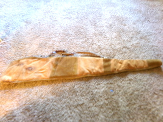VINTAGE SCHOELLKOPF SUEDE LEATHER SHERPA LINED SOFT GUN CASE 46"