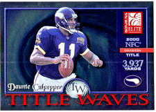 DAUNTE CULPEPPER 2001 Donruss Elite Title Waves #TW-23 Football Card /2000