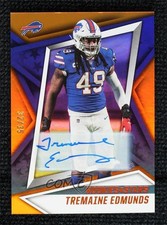 2021 Panini Rookies & Stars Orange Signatures 32/35 Tremaine Edmunds Auto 10ot