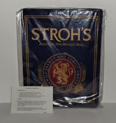 Stroh's Beer Replacement Plastic Sign Face for Light Up Bar
