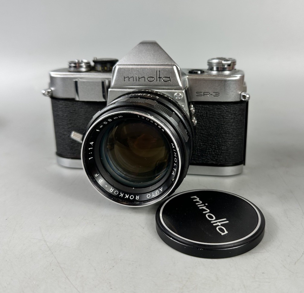 Minolta SR-3 35mm SLR Film Camera With 58mm F/1.4 Lens | eBay UK