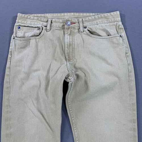 CCS Skinny Jeans Mens 34x34 Beige Tan Straight Leg Skateboarding Casual Pants - Picture 5 of 24
