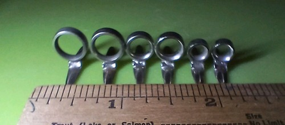 #ad Set Of 60 Vintage Metal Casting Guides For Fishing Rods 20 Of Each Of 3 Sizes. $16.00