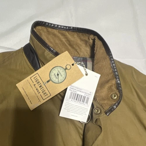 Barbour Lightweight Prestbury Waxed Cotton Jacket Men’s M Brown MWX1466SN31 image 2