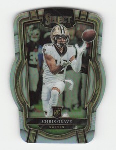 Chris Olave 2022 Panini Select Silver Prizm Die Cut RC #229