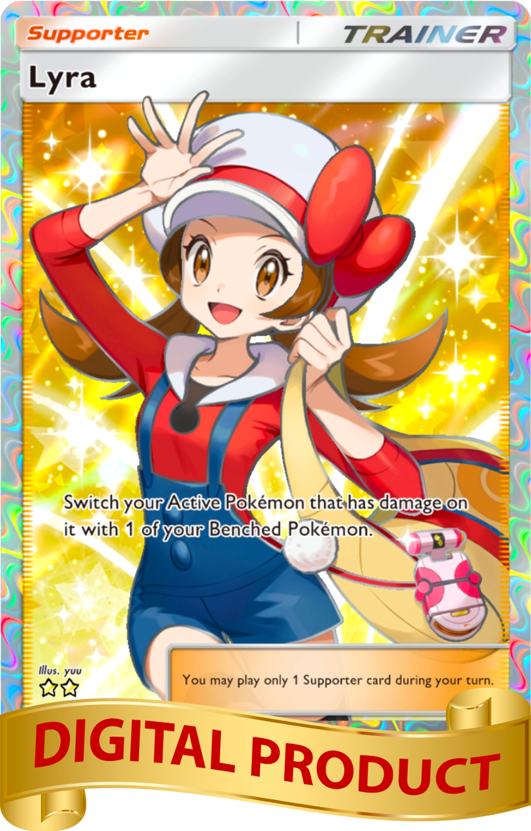 Pokemon Pocket TCG Trading Card 2 Star Full Art Lyra Wisdom of Sea Sky  DIGITAL