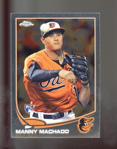 Manny Machado #12 2013 Topps Chrome card