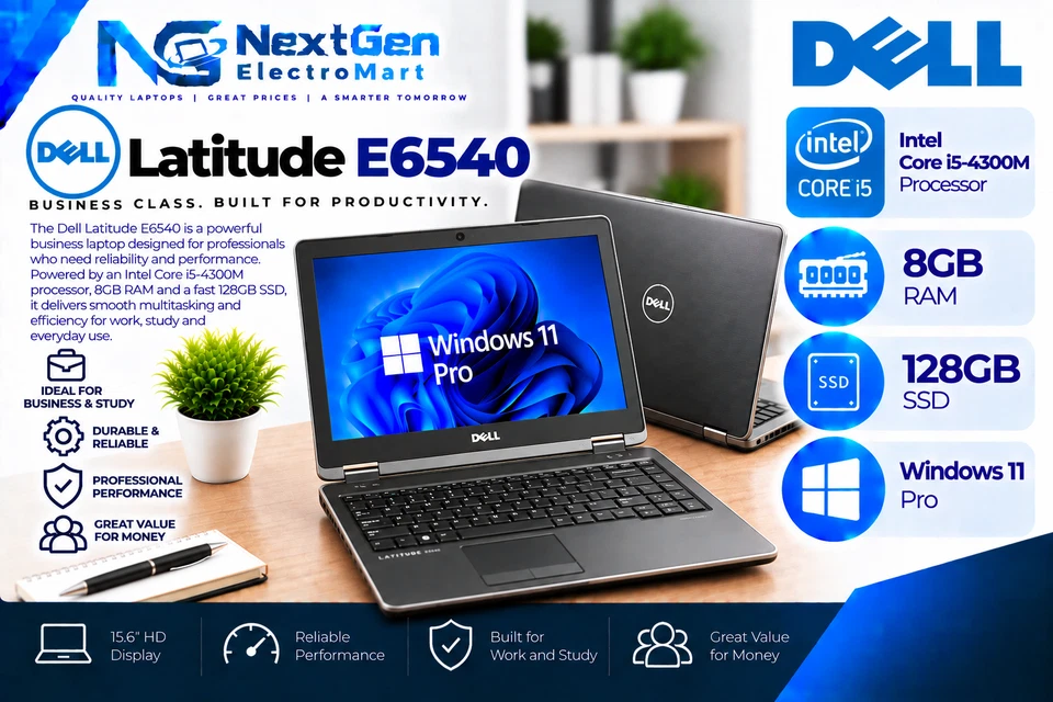 Dell Latitude E6540 · i5-4300M · 8GB · 128GB, photo 1 of 5