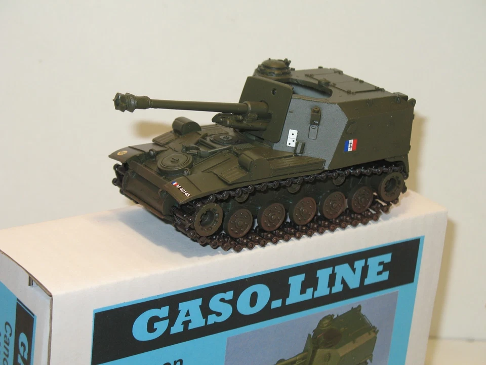 SOLIDO, Carro Armato Semovente AMX 13 Con Canone 105 Militare 1955, Gaso Line - Immagine 2 di 4