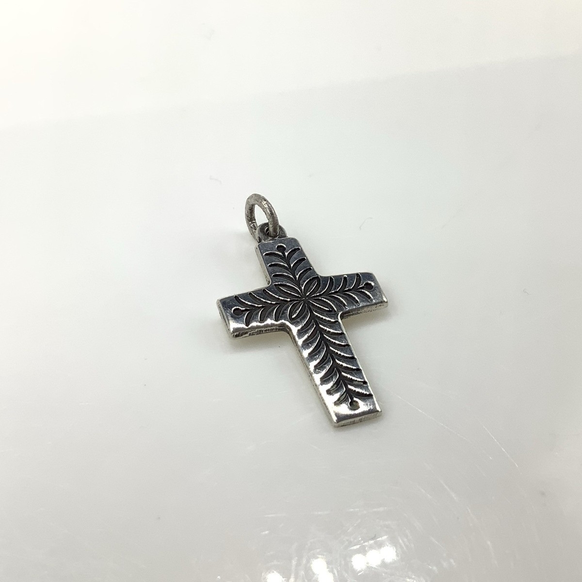 James Avery Retired Sterling Silver Cross Charm Religious Jewelry