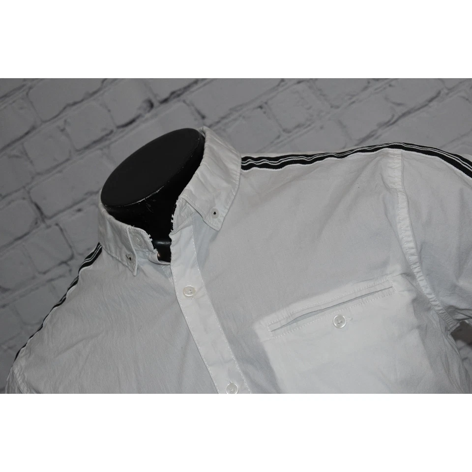 Camisa de lavandería inglesa para hombre talla grande elástica Christopher Wicks blanca Foto 2 de 4