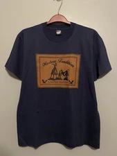 Vtg Western Tradition T-shirt America Size L Single Stitch Screen Stars (C405)